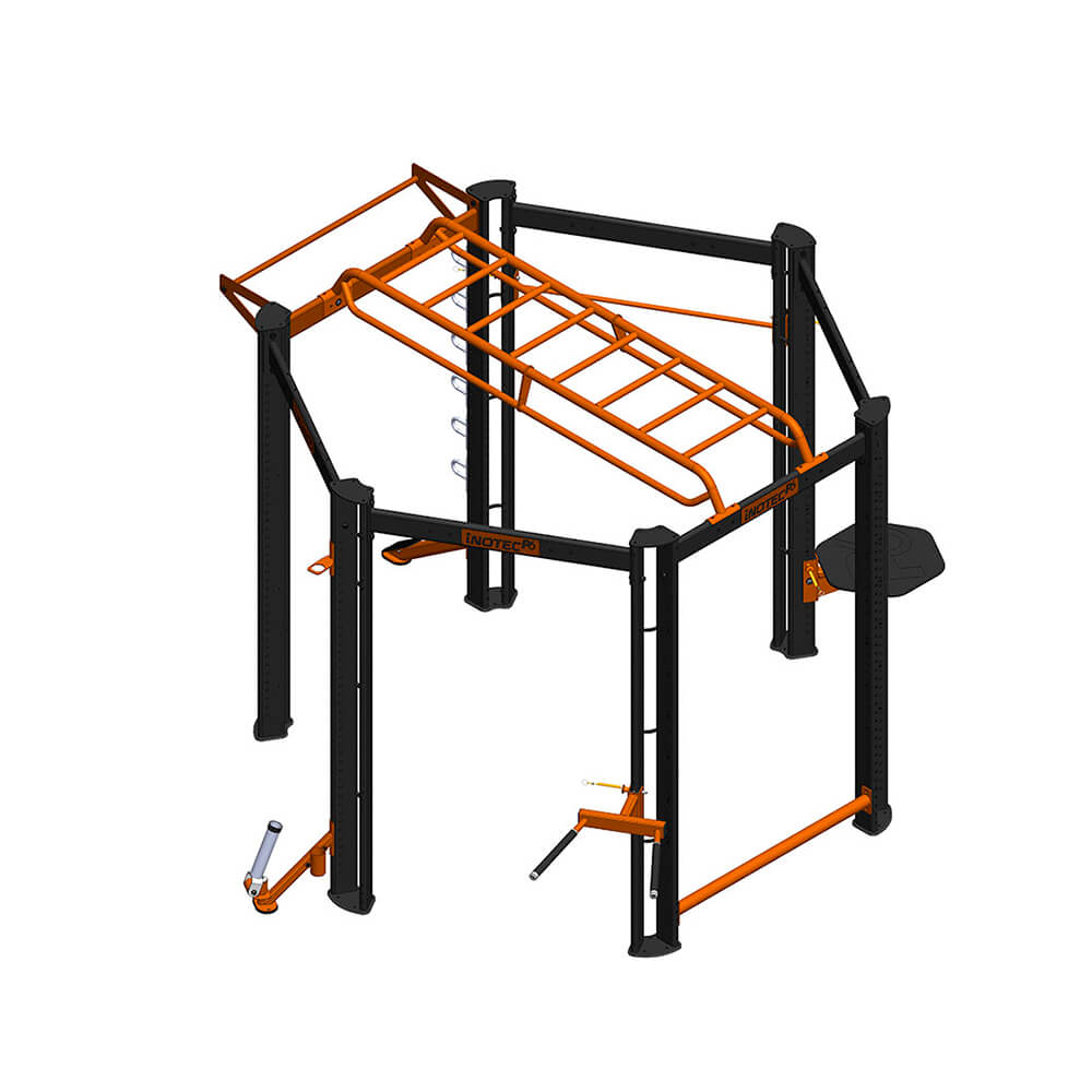 Функциональный комплекс. Дип-станция брусья Inotec. Тренажеры для кроссфита. Функциональный тренажер для кроссфита. Тренажер для функционального тренинга.