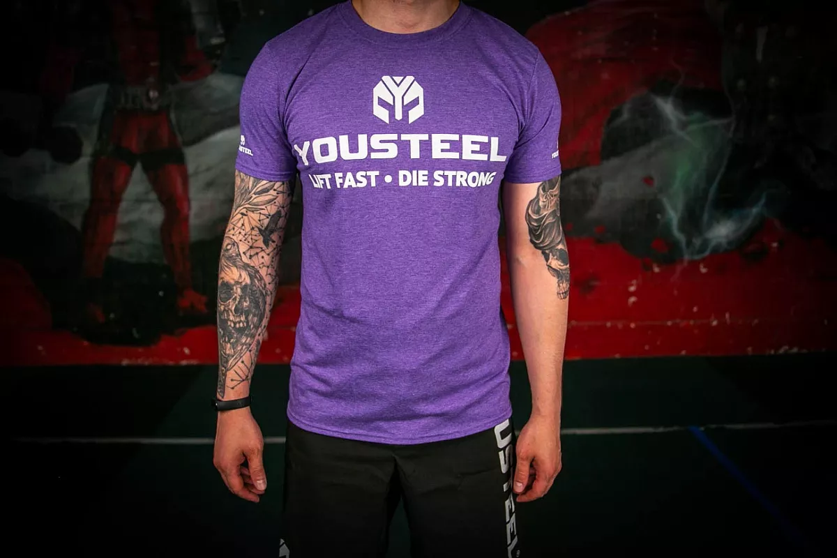 Футболка мужская YOUSTEEL TH, Пурпурный вереск (HP), XXL