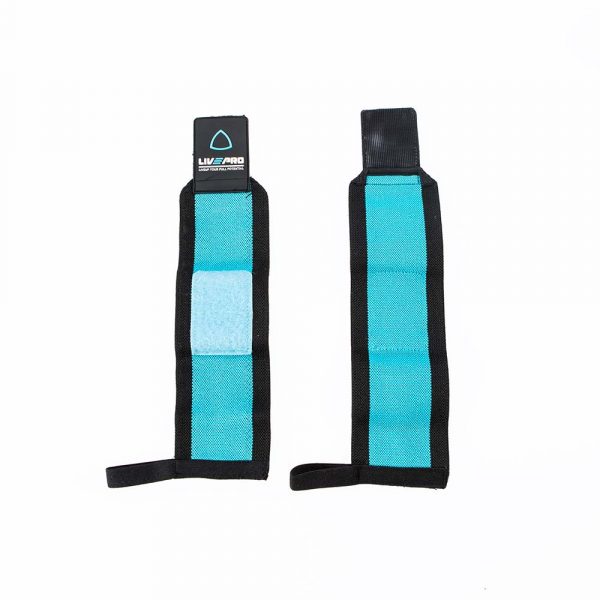 Кистевые бинты LIVEPRO Lifting Straps пара, черный/синий