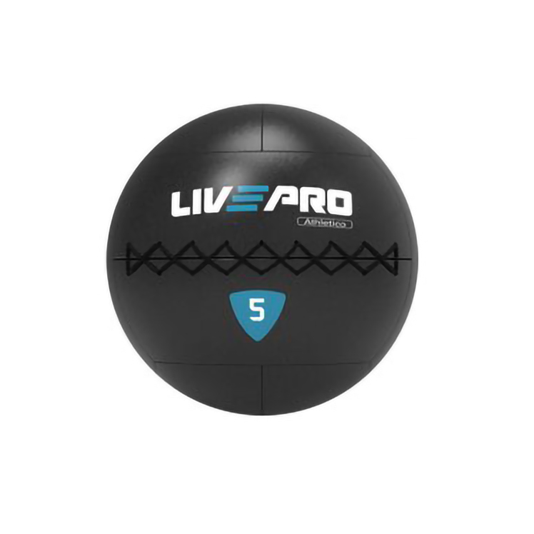 Медбол LIVEPRO Wall Ball PRO 8 кг, черный/синий
