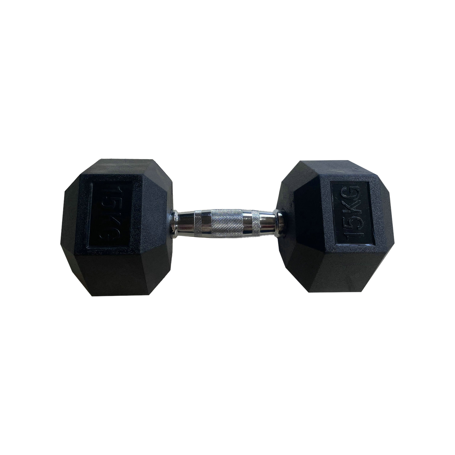Обрезиненная гексагональная гантель INEX Hex Dumbbell 9 кг, черный, 1 шт