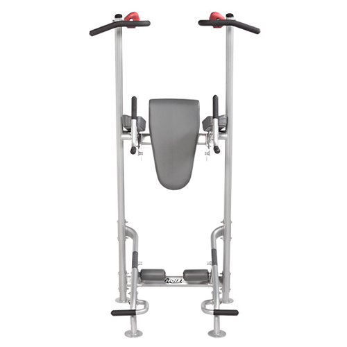 Подъем коленей/Скамья для пресса/Брусья/Турник для дома HOIST HF-5962 бытовое, серебряный/черный