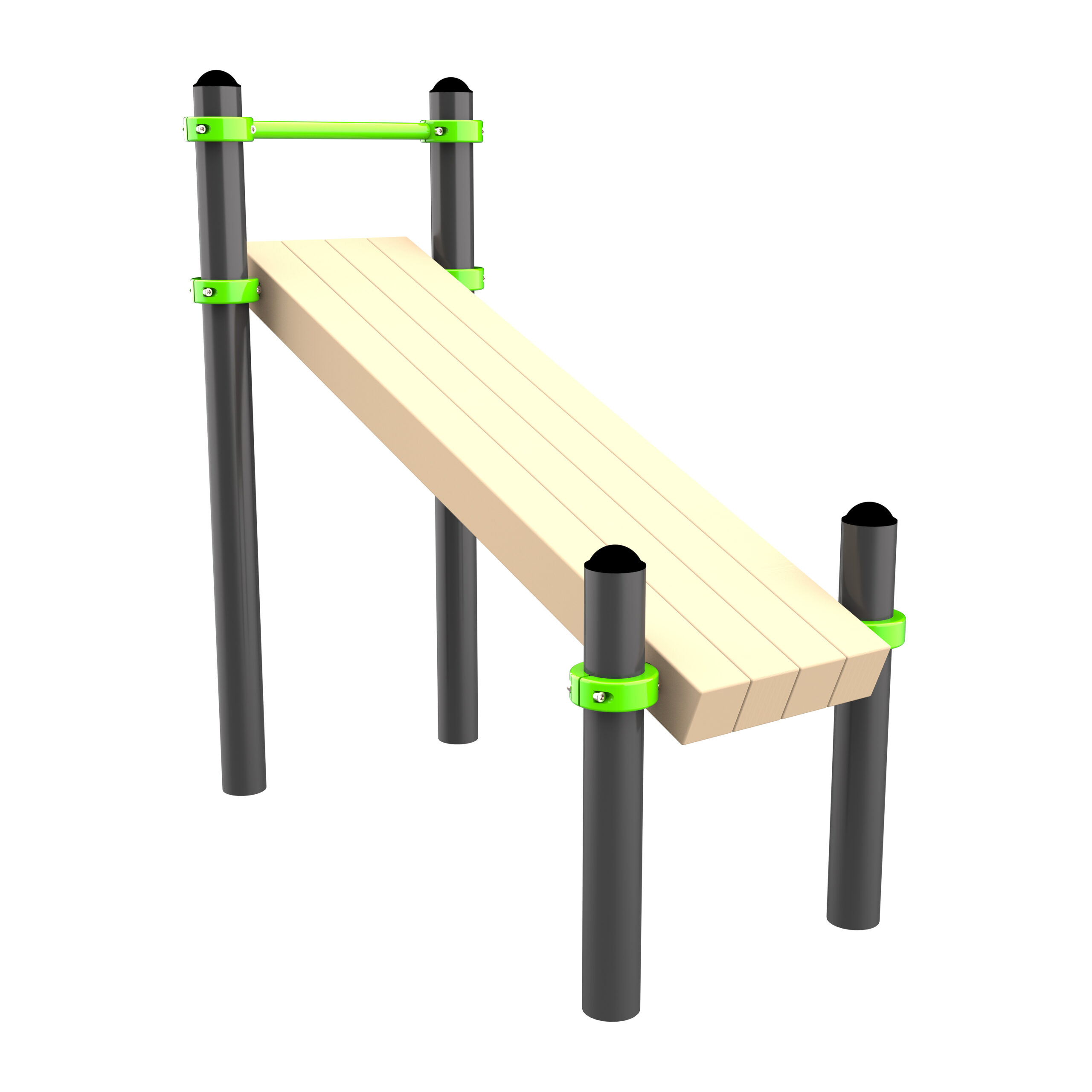 W308 Воркаут Наклонная скамья для упражнений на пресс ZAVODSPORTA