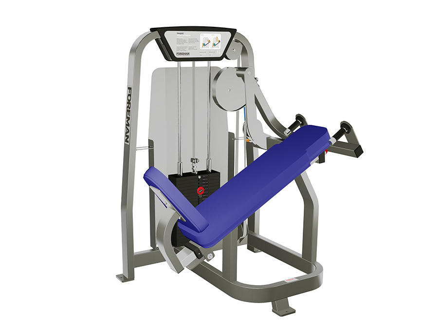 Блочный трицепс FOREMAN FS-203 светло-серебряный/красный