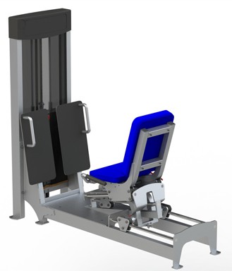 Жим ногами сидя FOREMAN FN-108 серебряный светлый/красный